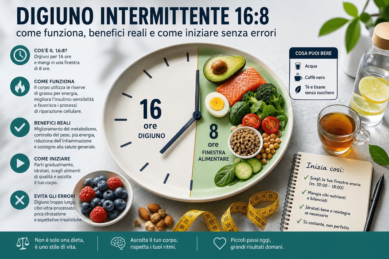 digiuno intermittente 16:8